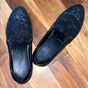 Nine West glitter loafer